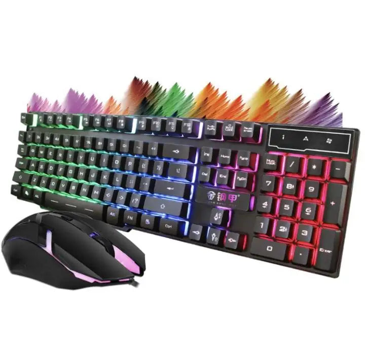 Kit Teclado Gamer + Mouse Durawell 3200Dpi  Semi Mecânico DW 300 Rgb Envio Rápido